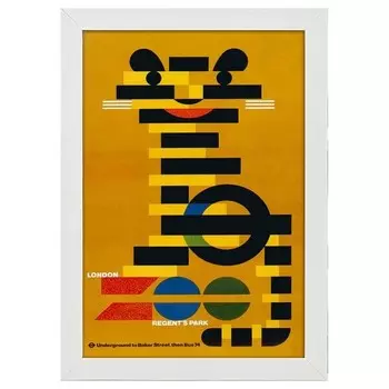 Рамка для фотографий LegendArte Poster 1976 Zoo, белый