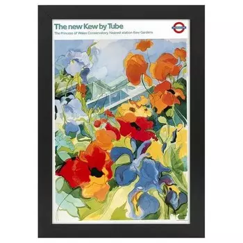 Рамка для фотографий LegendArte Poster 1987 Kew by Tube, черный