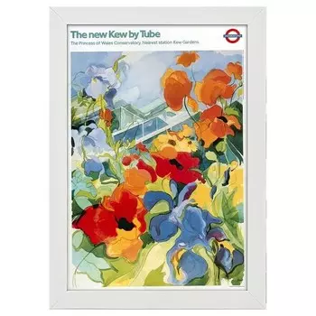 Рамка для фотографий LegendArte Poster 1987 Kew by Tube, белый