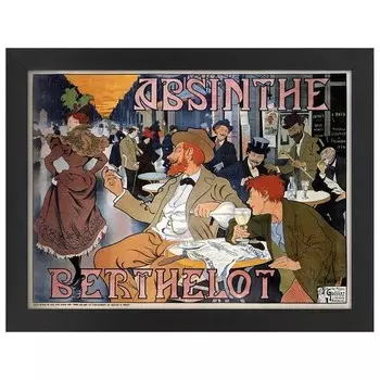 Рамка для фотографий LegendArte Poster Absinthe Berthelot, черный