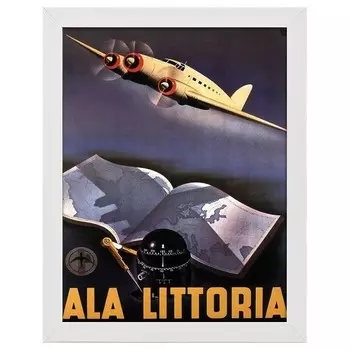 Рамка для фотографий LegendArte Poster ALA Littoria, белый