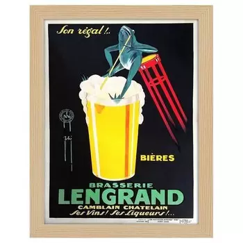 Рамка для фотографий LegendArte Poster Brasserie Lengrand цвет eiche
