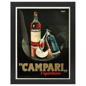 Рамка для фотографий LegendArte Poster Campari, черный