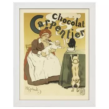 Рамка для фотографий LegendArte Poster Chocolat Carpentier, белый