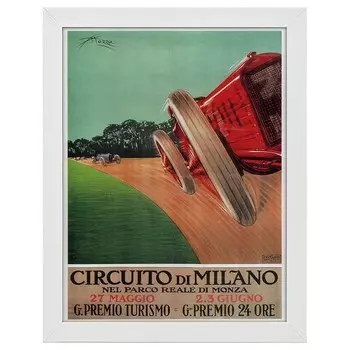 Рамка для фотографий LegendArte Poster Circuito di Milano, белый
