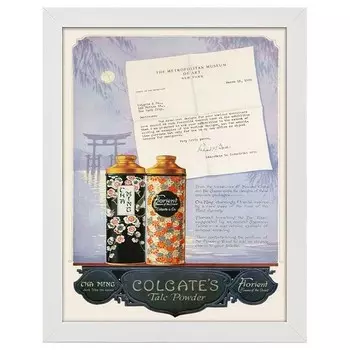 Рамка для фотографий LegendArte Poster Colgate Talc Powder, белый