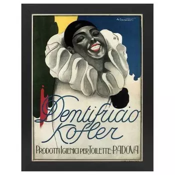 Рамка для фотографий LegendArte Poster Dentifricio Kofler, черный