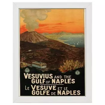 Рамка для фотографий LegendArte Poster Der Golf von Neapel, белый