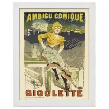 Рамка для фотографий LegendArte Poster Gigolette, белый