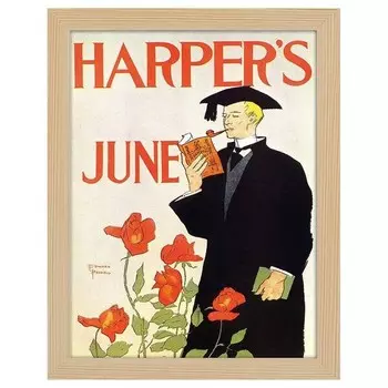 Рамка для фотографий LegendArte Poster Harper's June 1895 цвет eiche dekor