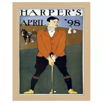 Рамка для фотографий LegendArte Poster Harper's April 1898 цвет eiche
