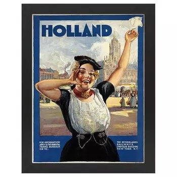 Рамка для фотографий LegendArte Poster Holland, черный