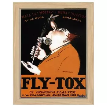 Рамка для фотографий LegendArte Poster Insetticida Fly Tox цвет eiche