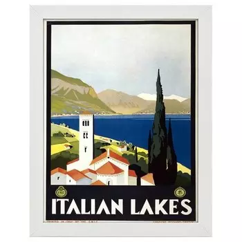Рамка для фотографий LegendArte Poster Italian Lakes, белый