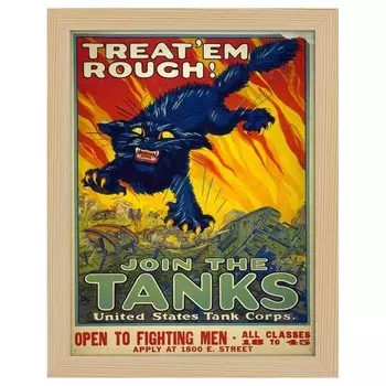 Рамка для фотографий LegendArte Poster Join The Tanks цвет eiche