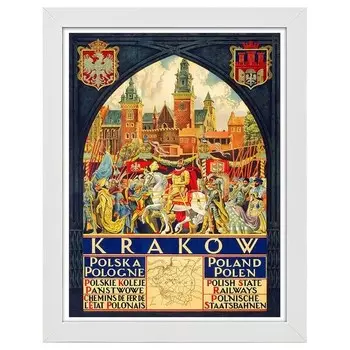 Рамка для фотографий LegendArte Poster Krakow, белый