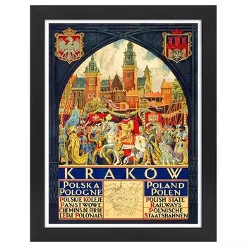 Рамка для фотографий LegendArte Poster Krakow, черный
