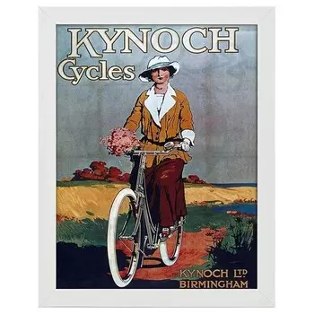 Рамка для фотографий LegendArte Poster Kynoch Cycles, белый