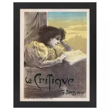 Рамка для фотографий LegendArte Poster La Critique, черный