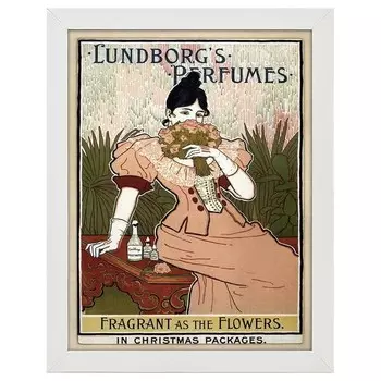 Рамка для фотографий LegendArte Poster Lundborg's Perfumes, белый