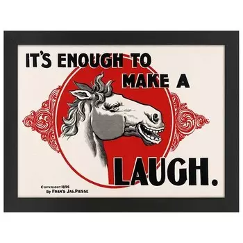 Рамка для фотографий LegendArte Poster Make a Horse Laugh, черный