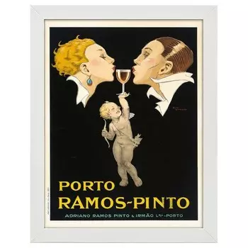 Рамка для фотографий LegendArte Poster Porto Ramos-Pinto, белый