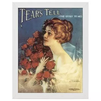 Рамка для фотографий LegendArte Poster Tears Tell, белый