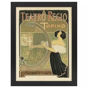 Рамка для фотографий LegendArte Poster Teatro Regio Torino, черный