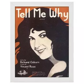 Рамка для фотографий LegendArte Poster Tell Me Why, белый