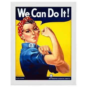 Рамка для фотографий LegendArte Poster We Can Do It!, белый