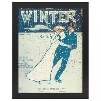 Рамка для фотографий LegendArte Poster Winter, черный
