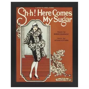 Рамка для фотографий LegendArte Sh-H! Here Comes My Sugar, черный