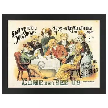 Рамка для фотографий LegendArte Shall We Hold a Dog Show?, черный