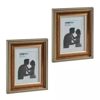Рамка для фотографий Relaxdays 13x18 cm 2 шт, золотой
