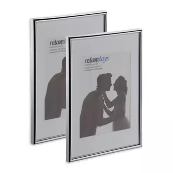Рамка для фотографий Relaxdays 2 шт A4, серебряный