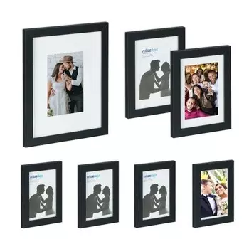 Рамка для фотографий Relaxdays 7 шт, черный