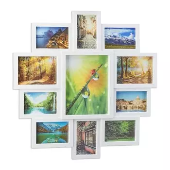 Рамка для фотографий Relaxdays Collage 11 Fotos цвет durchscheinend/wei