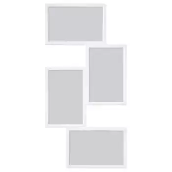Рамка для коллажа, белая, 10,3х15,3 см, на 4 фотографии YLLEVAD IKEA