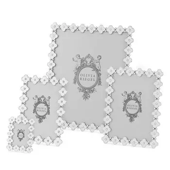 Рамка клевера Olivia Riegel, белая эмаль, белый