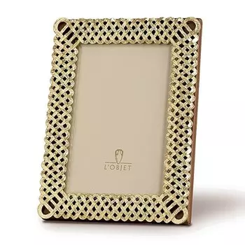 Рамка L'Objet "Gold Braid", 8 x 10 дюймов, золотой