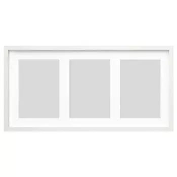 Рамка на 3 картины, белая, 81х40 см, RDALM IKEA