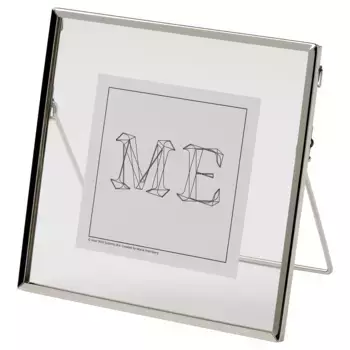 Рамка серая, серебристый цвет, 16х16 см, LERBODA IKEA