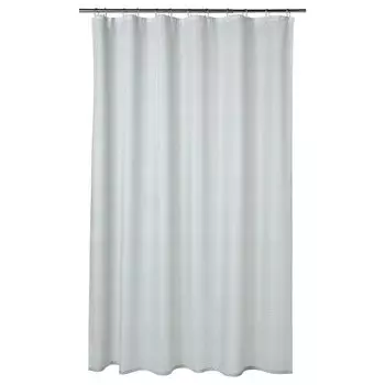 RNELVEN РОНЭЛЬВЕН Штора для ванной, белый/бирюзовый, 180x200 см IKEA