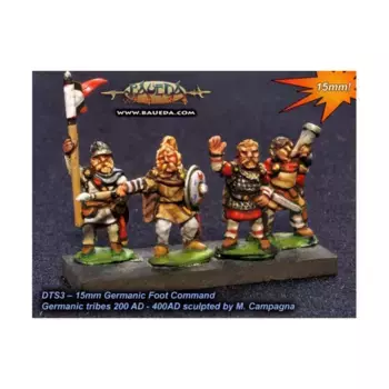 Раннее франкское или аламаннское пешее командование, Historical Miniatures - Early Germans (15mm) (Baueda)