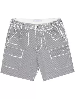 RANRA полосатые шорты-бермуды, синий