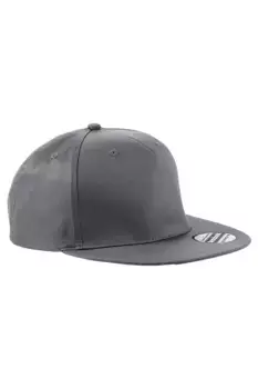 Рэперская кепка Snapback Beechfield, серый