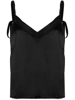 Raquel Allegra атласный топ Mino, черный