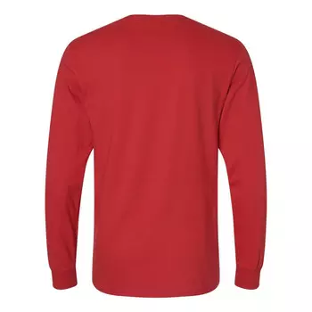 Расчесанная футболка с длинными рукавами Russell Athletic кольцевого прядения, цвет True Red