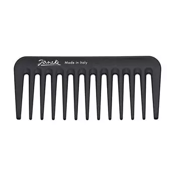 Расческа для волос маленькая, черная, 1 шт. Janeke Mini supercomb
