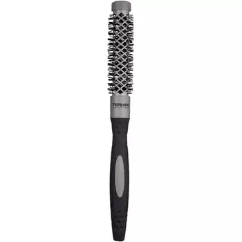 Расческа Evolution Basic для нормальных волос с ионизированной щетиной черно-серая 17 мм, Termix
